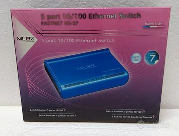 SWITCH ETHERNET 5 PORTE NILOX NUOVO