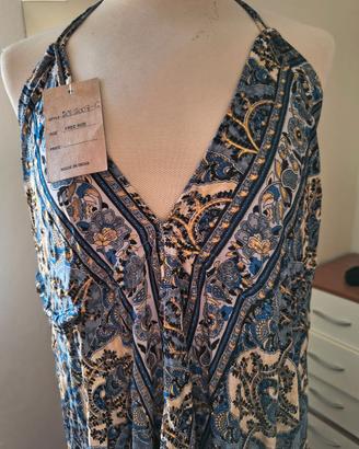 Vestito Boho stile indiano nuovo con etichetta