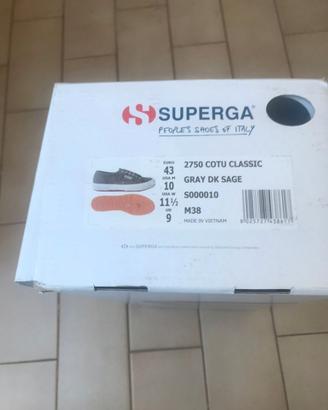 Scarpe Superga modello 2750 colore grigio.