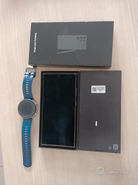 Samsung galaxy s24 ultra con orologio xiaomi