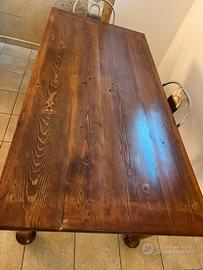 Tavolo legno vintage mt 2