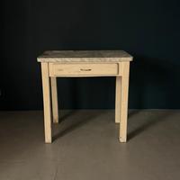 Tavolo Vintage Anni 50 Con Piano In Marmo