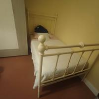 Letto ferro battuto antico