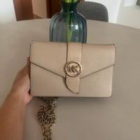 Borsa Michael Kors beige con tracolla vera pelle
