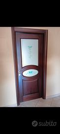 Porte in Legno con vetro Ricamato 