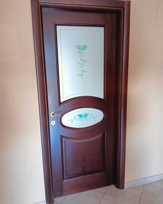 Porte in Legno con vetro Ricamato 