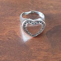 Anello mignolo o bambini chevalier cuore zirconato