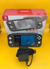 Nintendo switch lite grey + caricatore + scatola