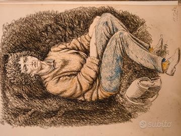 Disegno originale 1983 – Figura femminile