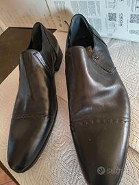 Scarpe da uomo eleganti pelle nera nuove 45