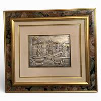 Quadro in argento in rilievo