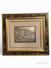 Quadro in argento in rilievo