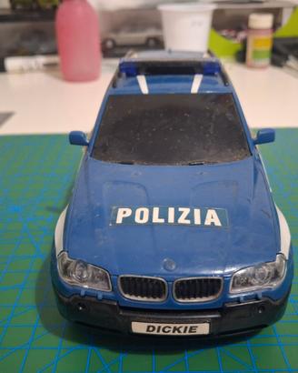 modellino giocattolo bmw x3 dickie polizia plastic