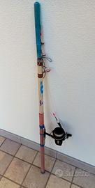 canna da pesca telescopica vintage Nissin Daiwa