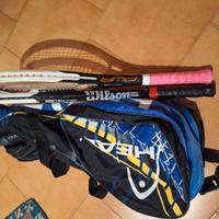 borsa tennis con 2 racchette