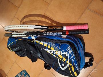 borsa tennis con 2 racchette