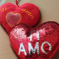 2 cuori peluche San Valentino 