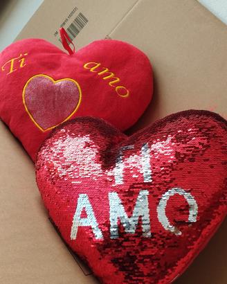 2 cuori peluche San Valentino 