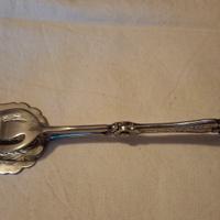 Pinza vintage argentata, da portata