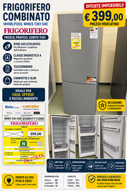 Frigo whirlpool , a  libera installazione
