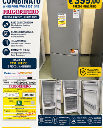 Frigo whirlpool , a  libera installazione