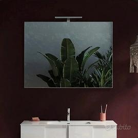 specchio con luce a led 