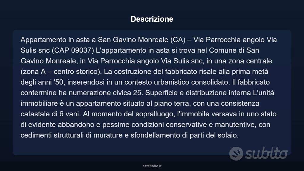 Appartamento – Santu 'Èngiu/San Gavino Monreale, Medio Campidano - Vista 3