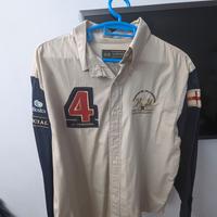 camicia LA MARTINA bicolor con stemmi