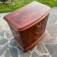 Coppia comodini legno massello con intarsi classic