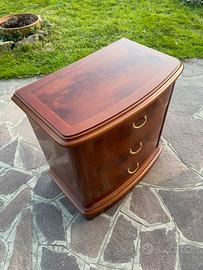 Coppia comodini legno massello con intarsi classic