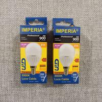 2 lampadine LED 9W E14 3000K Imperia