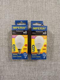 2 lampadine LED 9W E14 3000K Imperia