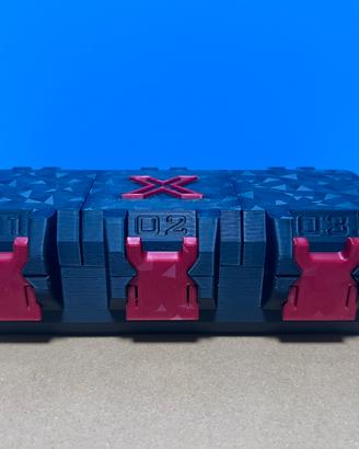 Deck Box Beyblade X Nero e Rosso Perosnalizzabile