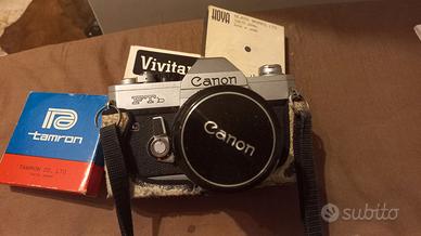 Canon FTb con lenti e filtri addizionali