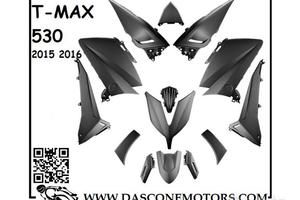 Kit carene tmax 530 2015 2016 nero opaco