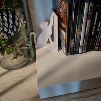 Ferma libri/cd a forma di gatto 