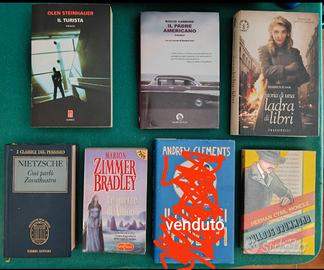 Lotto, divisibile, n. 6 libri - genere vario