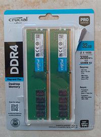 Kit 2x8 GB RAM DDR4 Crucial