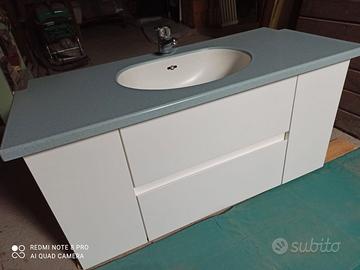Mobile bagno Corian completo lavabo + rubinetto