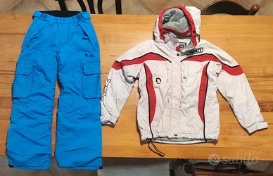 Completo sci  10 anni -140cm RIPCURL e WESTSCOUT