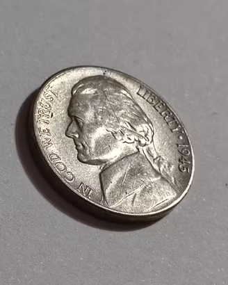 Rara moneta d'argento 5 centesimi 1945 - S