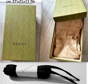 SCATOLA da SCARPE GUCCI COMPRESI LACCI di RICAMBIO