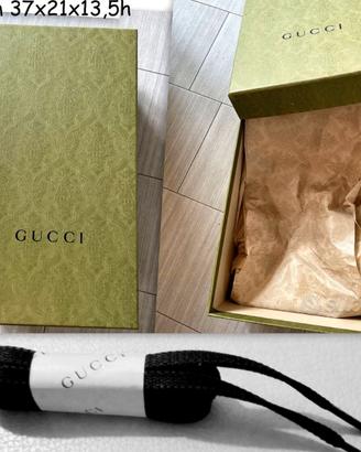 SCATOLA da SCARPE GUCCI COMPRESI LACCI di RICAMBIO