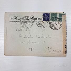 Rarissima busta viaggiata del 1944 Caproni