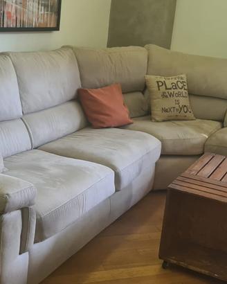 DIVANO CON LETTO E POLTRONA ALLUNGABILE