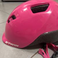 Casco bambina rosa tg 48-53 cm