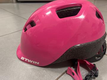 Casco bambina rosa tg 48-53 cm