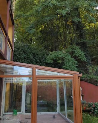 Veranda vetro alluminio pvc