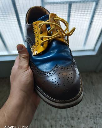 Burlasconi Uomo Modello  Gianni Brogue Tricolore