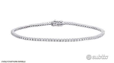 BRACCIALE TENNIS ORO BIANCO 18kt. CON DIAMANTI